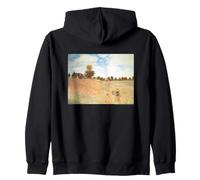 Claude Monet Poppy Field (Near Argenteuil) Sudadera con Capucha