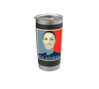 Claudia Sheinbaum México Presidenta Pop Art Vaso térmico de acero inoxidable de doble pared