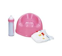CLAUDIO REIG Set Accesorios muñeca bebé Orinal+biberon+pañal RE51204