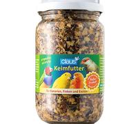 claus Alimento germinal | 370 ml | Complemento alimenticio para canarios, pinzones y exóticos | Nutritivo y bajo en grasa | Con vitaminas y enzimas importantes | Sin conservantes