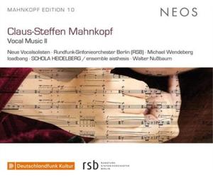Claus-Steffen Mahnko Claus-Steffen Mahnkopf: Vocal Music (CD) (Importación USA)