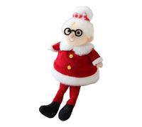 Claus Toy | Suave Papá Noel sentado peluche juguete de peluche muñecos de peluche adorno decoración de vacaciones para coche casa sala de estar al aire libre oficina ventana pantalla