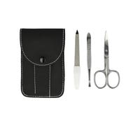 Clauss Juego de cuidado de uñas con tijeras, lima y pinzas, juego de uñas premium para manicura y pedicura, estuche para uñas para uso diario y viajes, BC-S10044