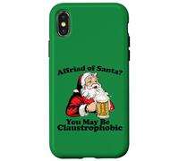 Claustrophobic Santa Claus Pun Carcasa para iPhone X/XS
