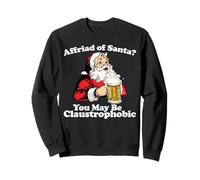 Claustrophobic Santa Claus Pun Sudadera