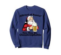 Claustrophobic Santa Claus Pun Sudadera