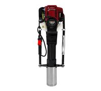 Clavador de poste de gasolina 4 tiempos T-Mech 900W 1,2HP 37,7cc | Fuerza de impacto 1350 rpm | 4 Accesorios 20-49mm, 50-69mm, 70-80mm, 100mm | Estuche con ruedas, Kit herramientas y grasa INCLUÍDOS