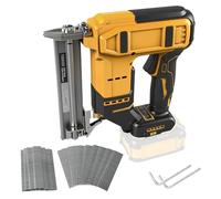 Clavador inalámbrico 18GA compatible con batería Dewalt 20 V Max, sin escobillas, con 1000 clavos y 1000 grapas para bricolaje, bricolaje y carpintería