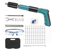 Clavadora Beton, pistola de clavos manual, 5 niveles ajustables, viene con 100 clavos, pistola de remaches portátil para la instalación de carpintería, paredes de hormigón, techos y trabajos