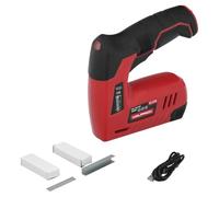 Clavadora grapadora recargable, pistola grapas y clavos, clavadora a bateria, 1.500 mah, 40 grapas minuto con grapas y clavos