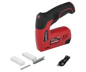 Clavadora grapadora recargable, pistola grapas y clavos, clavadora a bateria, 1.500 mah, 40 grapas minuto con grapas y clavos