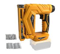 Clavadora inalámbrica compatible con batería Dewalt de 18 V y 20 V, pistola de clavos inalámbrica 2 en 1, pistola de clavos eléctrica de calibre 18 con 1000 clavos y 1000 grapas para carpintería