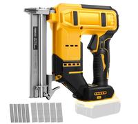 Clavadora inalámbrica compatible con batería Dewalt de 20 V (sin batería), grapadora eléctrica sin escobillas de 18 GA con 500 clavos y 500 grapas, pistola de clavos inalámbrica de 2 modos para
