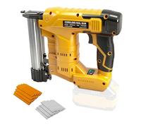 Clavadora inalámbrica de 18 GA compatible con batería Dewalt de 18 V y 20 V, pistola de grapas de uñas inalámbrica 2 en 1, grapadora de batería con 1000 clavos y 1000 grapas para mejoras del hogar y