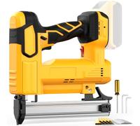 Clavadora inalámbrica para batería Dewalt de 20 V (sin batería), pistola de clavos 2 en 1, pistola de clavos de calibre 18 con 2000 clavos para madera, clava hasta 1-0.25 pulgadas y grapas de corona