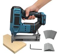 Clavadora inalámbrica para batería Makita de 18 V, pistola de grapas de uñas inalámbrica 2 en 1, grapadora de batería de 18 GA con 1000 clavos y 1000 grapas para mejoras del hogar y carpintería