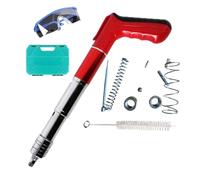 Clavadora manual de aire - 1,9 cm de diámetro, controlador de fuerza industrial, acero portátil | Equipo de construcción profesional de alta penetración Gafas Set de auriculares para la carpintería