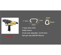 Clavadora neumática de bobinas C SC7E SC760 SC7C - Grapadora neumática for carpintería, muebles y revestimientos de techos, máquina herramienta con anillo en C(SC7C)