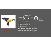 Clavadora neumática de bobinas C SC7E SC760 SC7C - Grapadora neumática for carpintería, muebles y revestimientos de techos, máquina herramienta con anillo en C(SC7E)