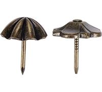clavar clavos, 10 Uds. Paraguas de 20x22mm/caja madera for joyería trébol cuatro hojas, tachuelas for sofá, puerta adecuada for la oficina escuela, sierra cinta(Clover 20x22mm)