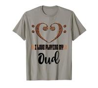 Clave de bajo Musical Heart Me Encanta Tocar mi músico de Oud Camiseta