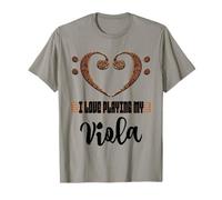 Clave de bajo Musical Heart Me Encanta Tocar mi Viola Musician Camiseta