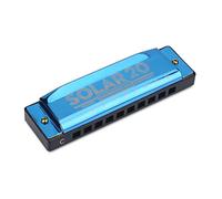 Clave de C Armónica, 10 Hoyos, 20 Tonos Azules, Instrumento Musical de Órgano de Boca, Portátil, Fácil de Manejar, para Niños, Principiantes, Educadores y Familias