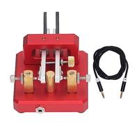 Clave de código Morse Doble Paleta Automático CW Telegrama de Onda Corta Tapper Profesional Acero Inoxidable Latón Aleación de Aluminio Fibra de Carbono para entusiastas de la (Roja)