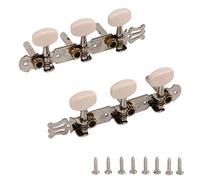 Clave de Sintonización de Cuerda de 2 Piezas Clave 3L 3R Metal Cream Botón de Guitarra Acústica de Ajuste de Guitarra Acústica, Piezas de Instrumentos Musicales, una Llave de