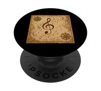 Clave de sol gráfico de mar Vintage Shantycore PopSockets PopGrip Adhesivo
