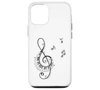 Clave de sol y piano Diseño para músicos Carcasa para iPhone 12/12 Pro