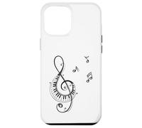 Clave de sol y piano Diseño para músicos Carcasa para iPhone 12 Pro Max