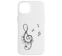 Clave de sol y piano Diseño para músicos Carcasa para iPhone 14 Plus