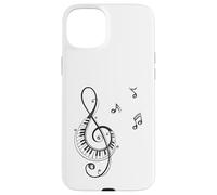 Clave de sol y piano Diseño para músicos Carcasa para iPhone 15 Plus