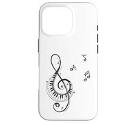 Clave de sol y piano Diseño para músicos Carcasa para iPhone 16 Pro