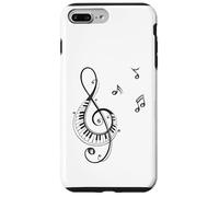 Clave de sol y piano Diseño para músicos Carcasa para iPhone 7 Plus/8 Plus