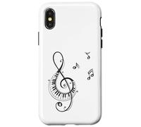 Clave de sol y piano Diseño para músicos Carcasa para iPhone X/XS