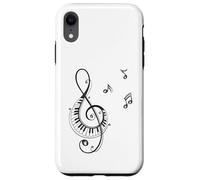 Clave de sol y piano Diseño para músicos Carcasa para iPhone XR