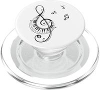 Clave de sol y piano Diseño para músicos PopSockets PopGrip para MagSafe