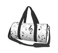 Clave Música Notas Hoja Símbolo Agudos Resumen, Bolsa de Viaje de Gran Capacidad, Bolso Redondo, Bolsa de Viaje Deportiva, Bolsa de Mano, Bolsa de Fitness