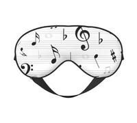 Clave Música Notas Hoja Símbolo Agudos Resumen, Cubreojos completos Antifaz bloqueador de luz Antifaz para dormir Antifaz suave con los ojos vendados Noche