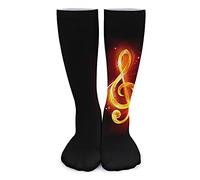 Clave Musical Ardiente Unisex Calcetines De Running Cómodos Calcetines De Atletismo Antiampollas Calcetin Para Correr Deporte Para Camping Maratón Ciclismo