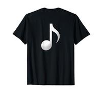 Clave musical divertida de la nota musical de la impresión de fondo para los músicos divertidos Camiseta