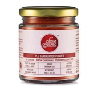 Clave Organic India Private Limited Vegan Sin productos químicos Polvo de sándalo rojo para calmar y exfoliar (Raktha Chandan) de Wayanad - Kerala en tarro de vidrio ecológico, 100 g