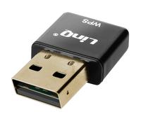 Clave USB WiFi 300Mbps Adaptador Red Botón WPS Ultra-Compacto LinQ Negro