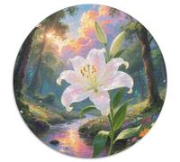 Clavel 1000p Rompecabezas Redondo Adultos-Niños Blumen Circular Puzzle Niños: Intelectual Desafío Aliviar Estrés Kinder 1000pcs (67.5x67.5cm)