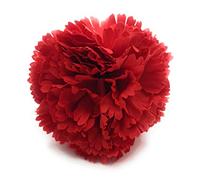 Claveles Flamencas Grandes Clavel XL Artificial Adorno Flamenco de Pelo Mujer Baile Flamenco Feria de Abril y Romerías, Clavel Grande Rojo Ø13cm