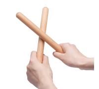 Claves cl sicas de madera de 8 pulgadas, instrumento de percusi n musical, baquetas de madera natural con bolsa de transporte