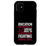 Claves de Apoyo a la Conciencia educativa para Combatir Las células falciformes Carcasa para iPhone 11