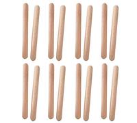 Claves de Madera clásica, Instrumento de percusión Musical, 7.8 Pulgadas, Palos de Ritmo de Madera Dura Natural Mejor Que Las Baquetas para Adultos y niños, 8 Pares